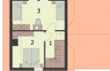 Projekt domu letniskowego OKLAHOMA 2 dom letniskowy z poddaszem - rzut poddasza