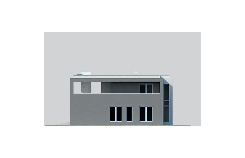 Projekt domu nowoczesnego LK&933 - elewacja 2