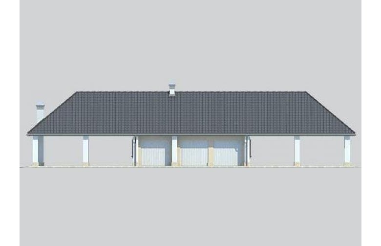 Projekt domu wolnostojącego G42 - elewacja 1