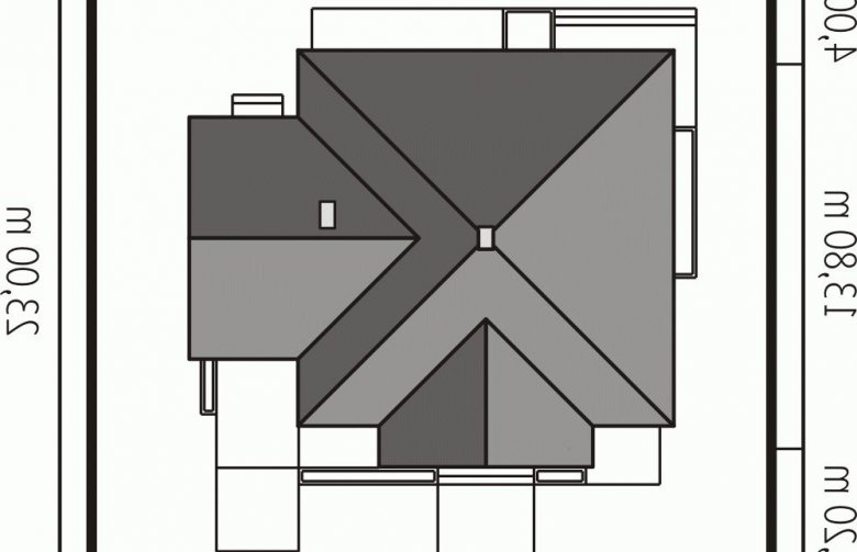 Projekt domu parterowego Harold II G1 - Usytuowanie - wersja lustrzana
