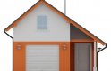 Projekt domu energooszczędnego G41 - Budynek garażowo - gospodarczy - elewacja 1
