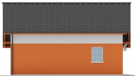 Elewacja projektu G41 - Budynek garażowo - gospodarczy - 3 - wersja lustrzana