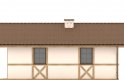 Projekt domu energooszczędnego G46 - Budynek garażowo - gospodarczy - elewacja 2