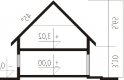 Projekt domu piętrowego Helka G2 - przekrój 1