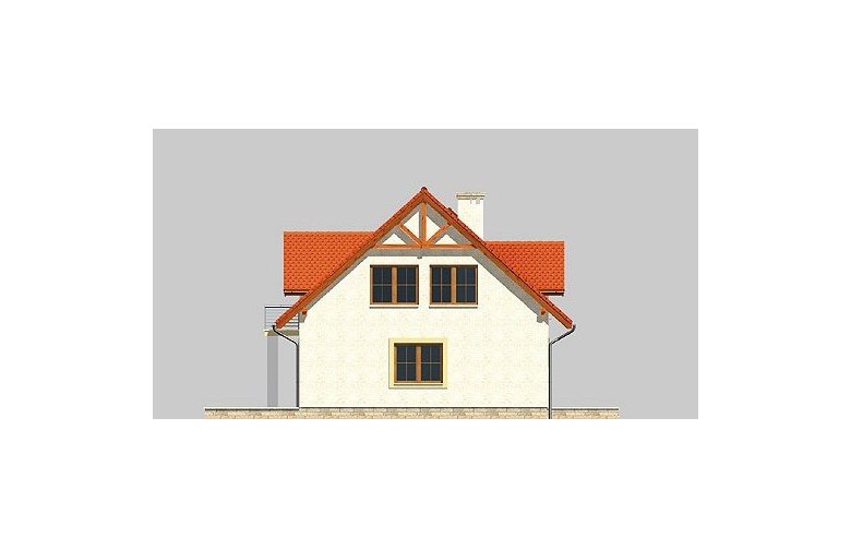 Projekt domu jednorodzinnego LK&511 - elewacja 4