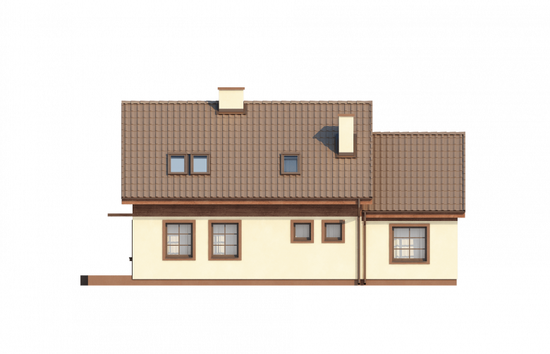 Projekt domu jednorodzinnego Z33 - elewacja 2