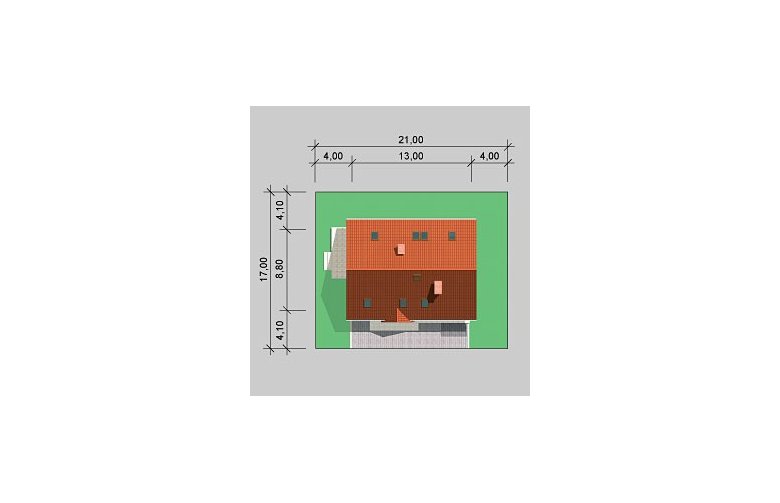Projekt domu jednorodzinnego LK&518 - Usytuowanie