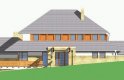 Projekt domu jednorodzinnego LK&522 - elewacja 2