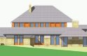 Projekt domu jednorodzinnego LK&522 - elewacja 3