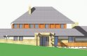 Projekt domu jednorodzinnego LK&522 - elewacja 2
