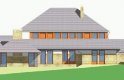 Projekt domu jednorodzinnego LK&522 - elewacja 3