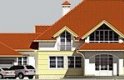 Projekt domu jednorodzinnego LK&529 - elewacja 1