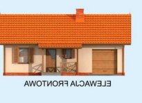 Elewacja projektu AVERNO dom letniskowy - 1 - wersja lustrzana