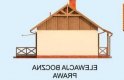 Projekt domu letniskowego AVERNO dom letniskowy - elewacja 4