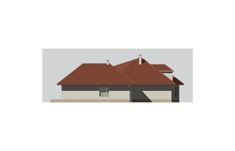 Projekt domu piętrowego LK&546 - elewacja 4
