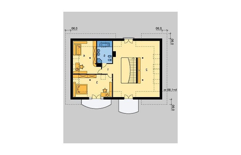 Projekt domu piętrowego LK&558 - poddasze