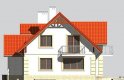 Projekt domu jednorodzinnego LK&593 - elewacja 4