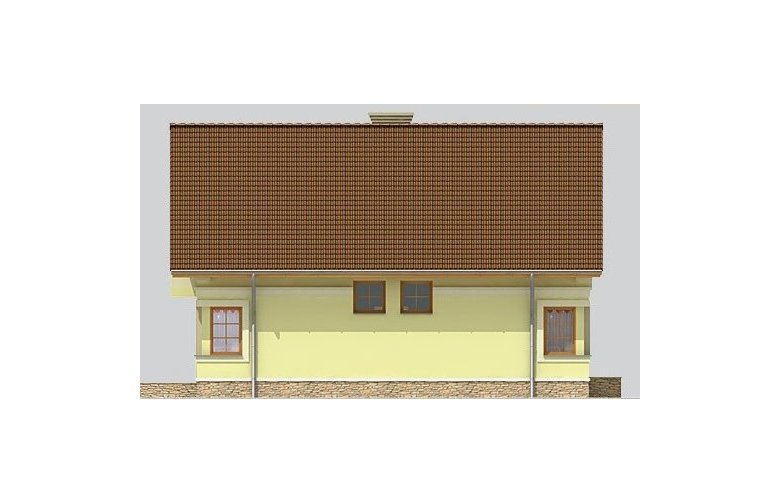 Projekt domu jednorodzinnego LK&595 - elewacja 2