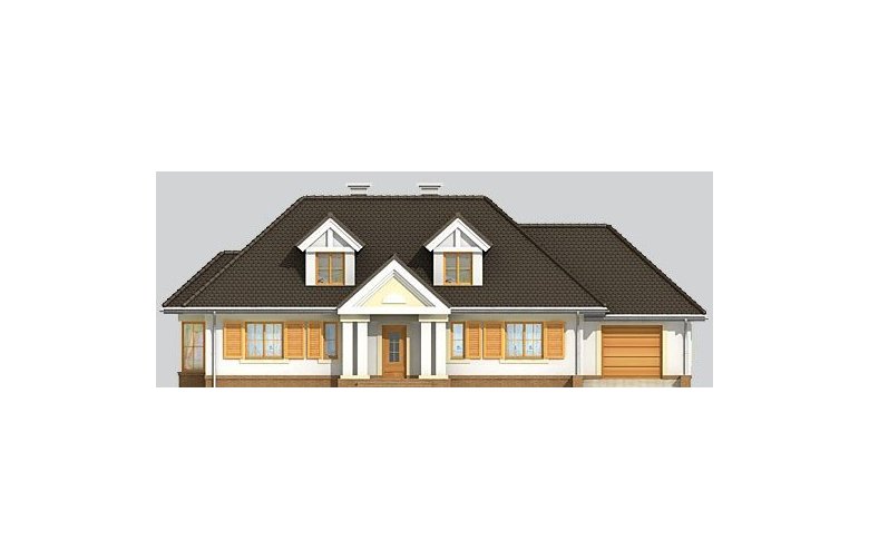 Projekt domu piętrowego LK&600 - elewacja 1