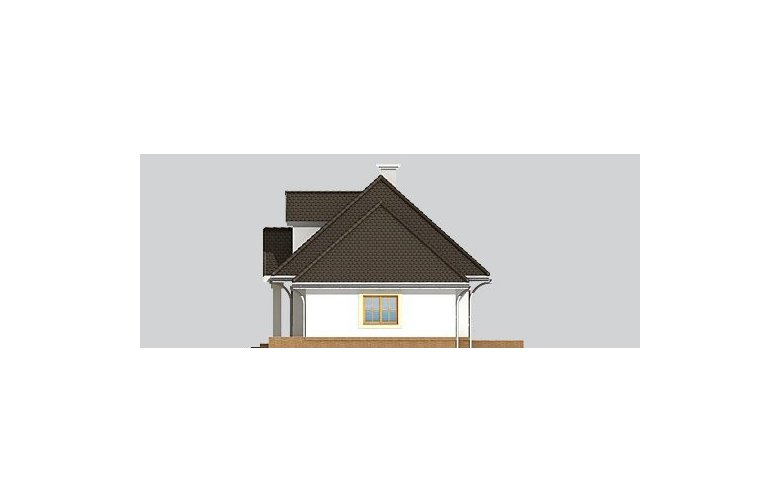 Projekt domu piętrowego LK&600 - elewacja 4