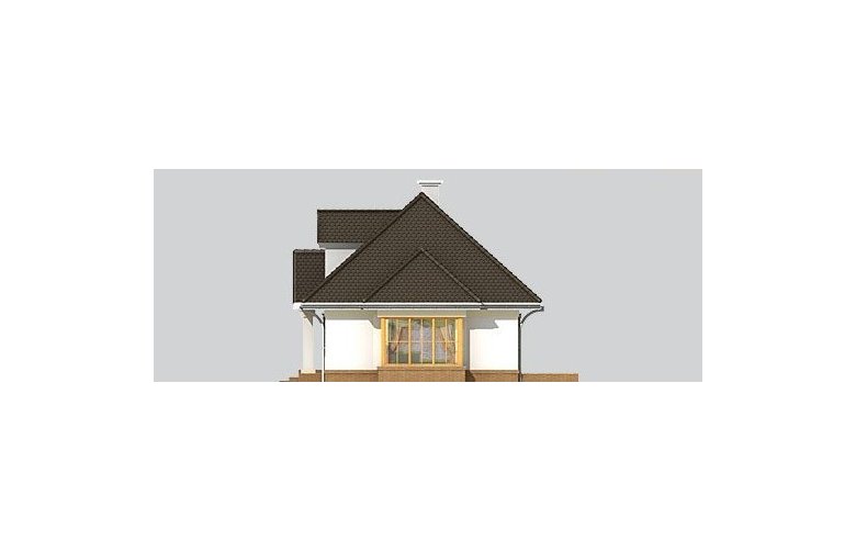 Projekt domu piętrowego LK&600 - elewacja 2