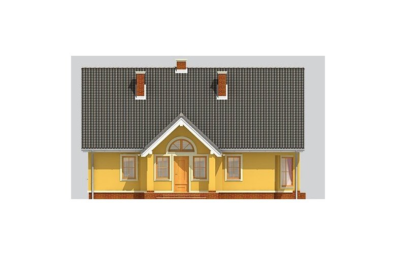 Projekt domu jednorodzinnego LK&601 - elewacja 1