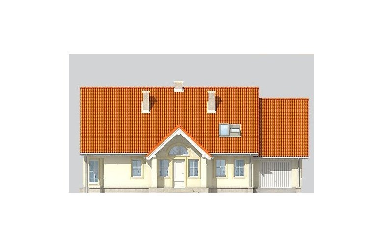 Projekt domu jednorodzinnego LK&602 - elewacja 1
