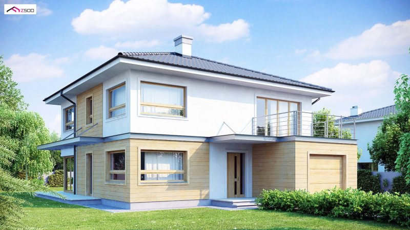 Zx7 173.52 m2 | Projekt domu piętrowego | projekty domów | kreoDOM.pl