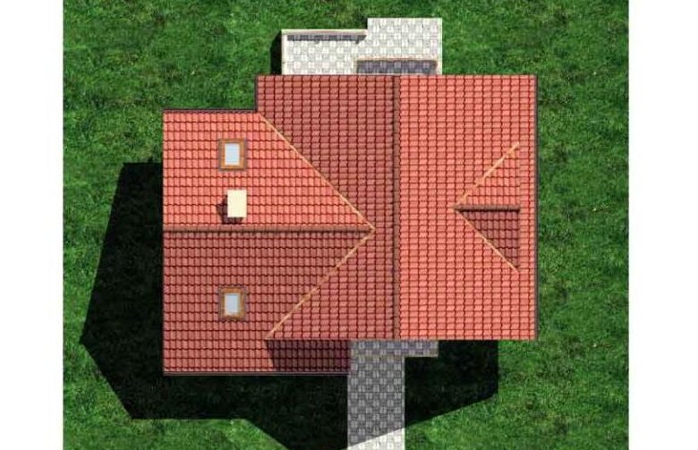 Projekt domu jednorodzinnego HG-W1 - Usytuowanie - wersja lustrzana
