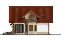 Projekt domu jednorodzinnego Cypryda - elewacja 2