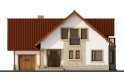 Projekt domu jednorodzinnego Cypryda - elewacja 1