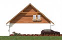 Projekt domu z bala L-59 (drewniany) - elewacja 4