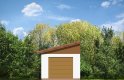 Projekt domu energooszczędnego Garaż BG09 (435) - elewacja 1