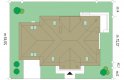 Projekt domu jednorodzinnego Benedykt 4  - usytuowanie - wersja lustrzana