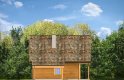 Projekt domu z bala Chatka drewniana  - elewacja 3