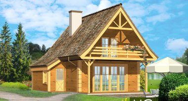 Projekt domu Chatka drewniana 