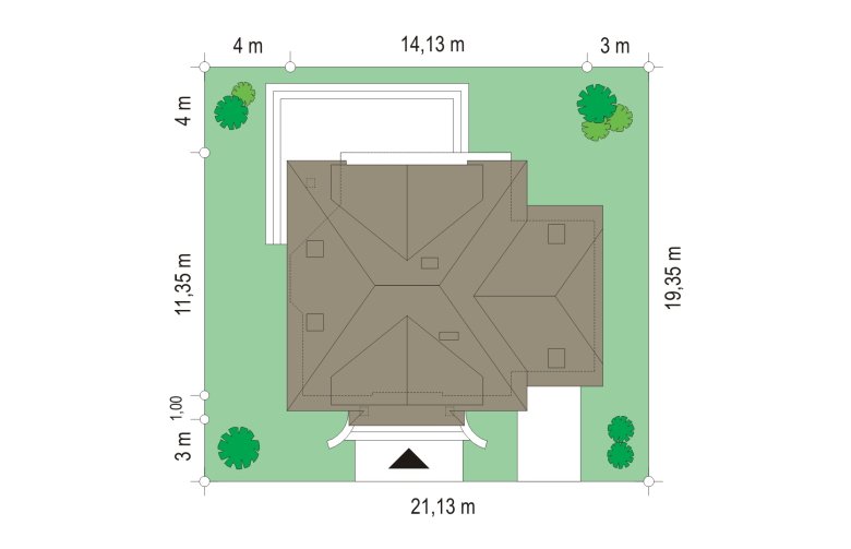 Projekt domu jednorodzinnego Dom na medal 2 (54) - Usytuowanie