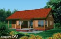 Projekt domu z bala Modrzewiowy (138) - wizualizacja 0
