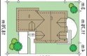 Projekt domu jednorodzinnego Przestronny (173) - usytuowanie - wersja lustrzana