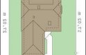 Projekt domu jednorodzinnego Solidny (199) - usytuowanie - wersja lustrzana