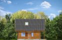 Projekt domu z bala Sosenka drewniana (205) - elewacja 1