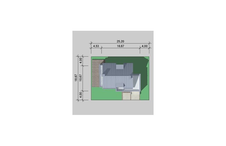Projekt domu jednorodzinnego LK&653 - Usytuowanie