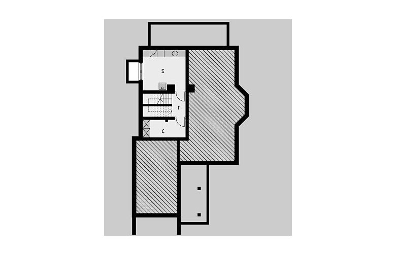 Projekt domu jednorodzinnego LK&639 - piwnica
