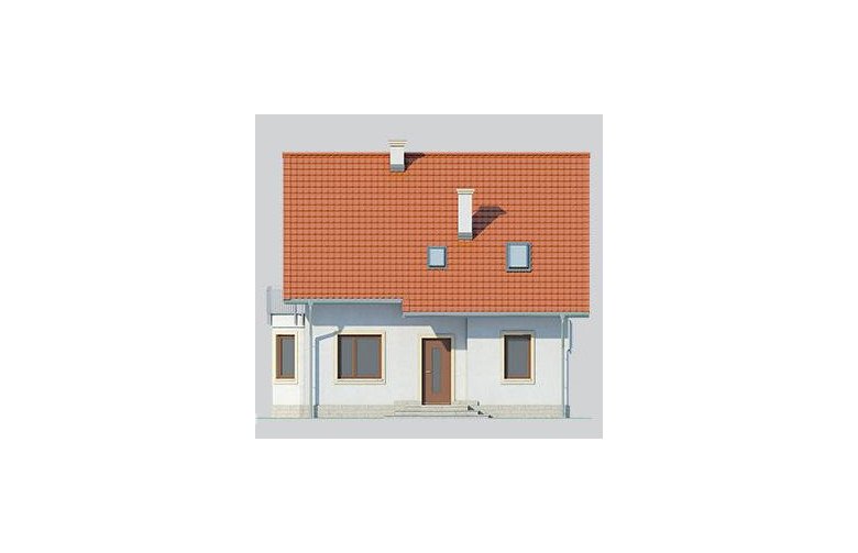 Projekt domu jednorodzinnego LK&649 - elewacja 1