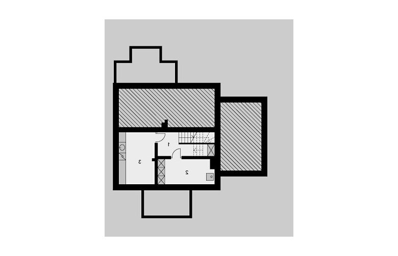 Projekt domu jednorodzinnego LK&665 - piwnica