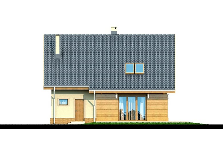 Projekt domu jednorodzinnego Armanda BIS - elewacja 2