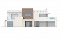 Projekt domu piętrowego Zx15 GL2 - elewacja 4