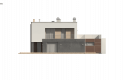 Projekt domu piętrowego Zx64 - elewacja 3