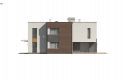 Projekt domu piętrowego Zx64 - elewacja 4