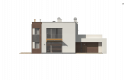 Projekt domu piętrowego Zx64 - elewacja 1